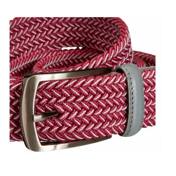 Walter Hagen Men's Heather Braided Golf Belt Small Berry Blast Heather - Small - Picture 2 of 4